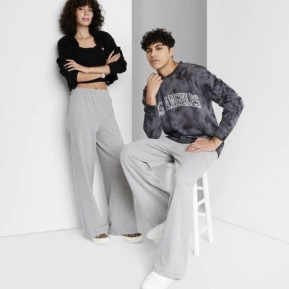 Wild Fable High-Rise Wide Straight Leg Sweatpants Medium